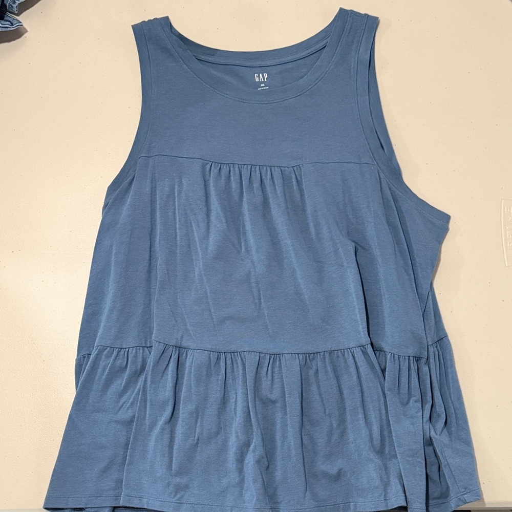GAP Women's Slate Blue Tank Top